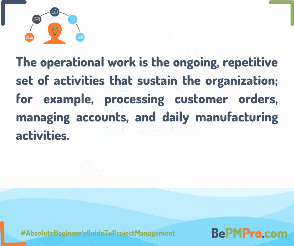 the operational work is continuous activity