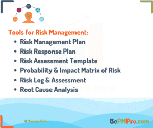 Tools for risk management includes risk management plan, risk response plan, risk assessment template and others. – bq7RYBww6ebaiAO3BH1F